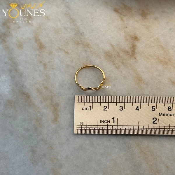 انگشتر برگی طلا